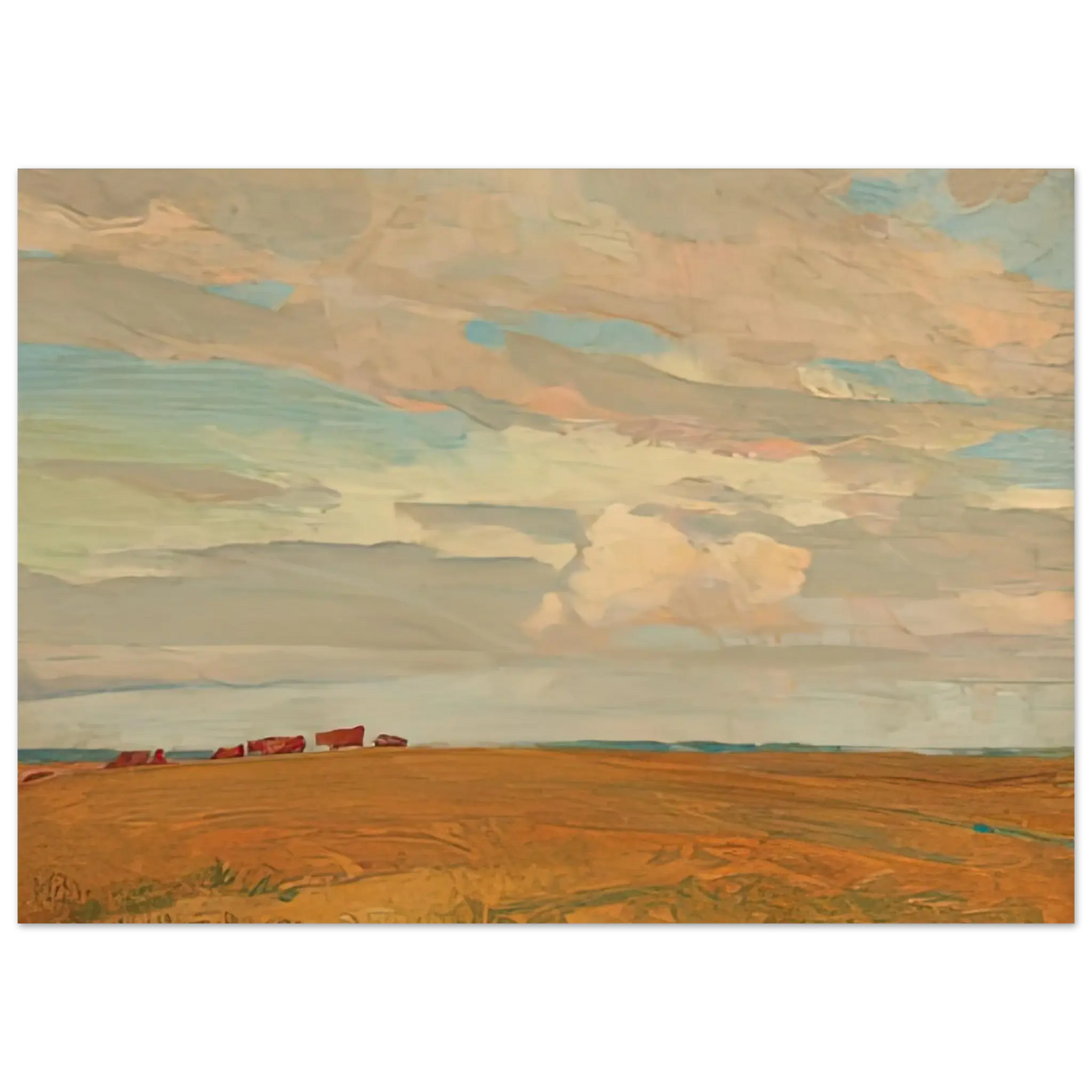 Maynard Dixon - PRAIRIE SAND HILL CAMP MAY 1921 1921 Wall art - 28x43  cm / XL (11x17 Inches) - Fine Art Poster - -