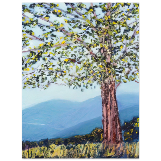 Ronnie Landfield - The Tree - 1984  75x100 cm / 30x40inches Fine Art Poster
