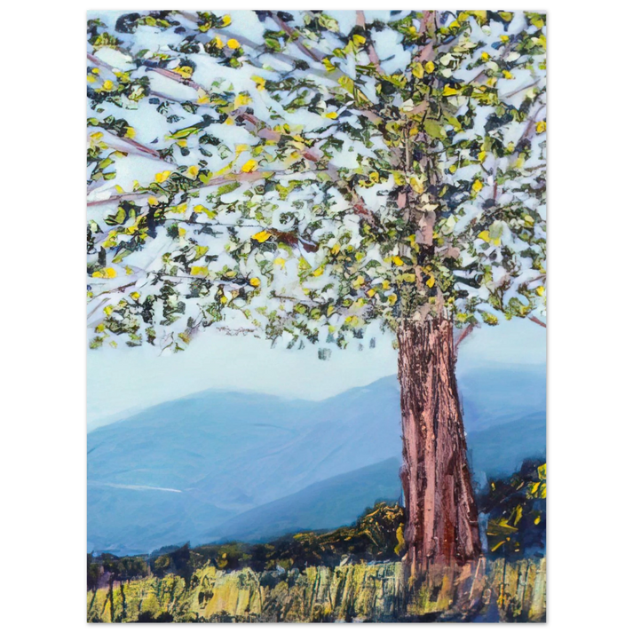 Ronnie Landfield - The Tree - 1984  75x100 cm / 30x40inches Fine Art Poster