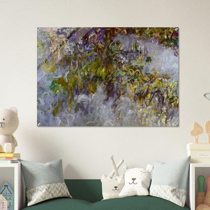 Wisteria left half - claude monet Acrylic Print - 70x100 cm / 28x40″ inches | claude monet Wall Art | claude monet Prints