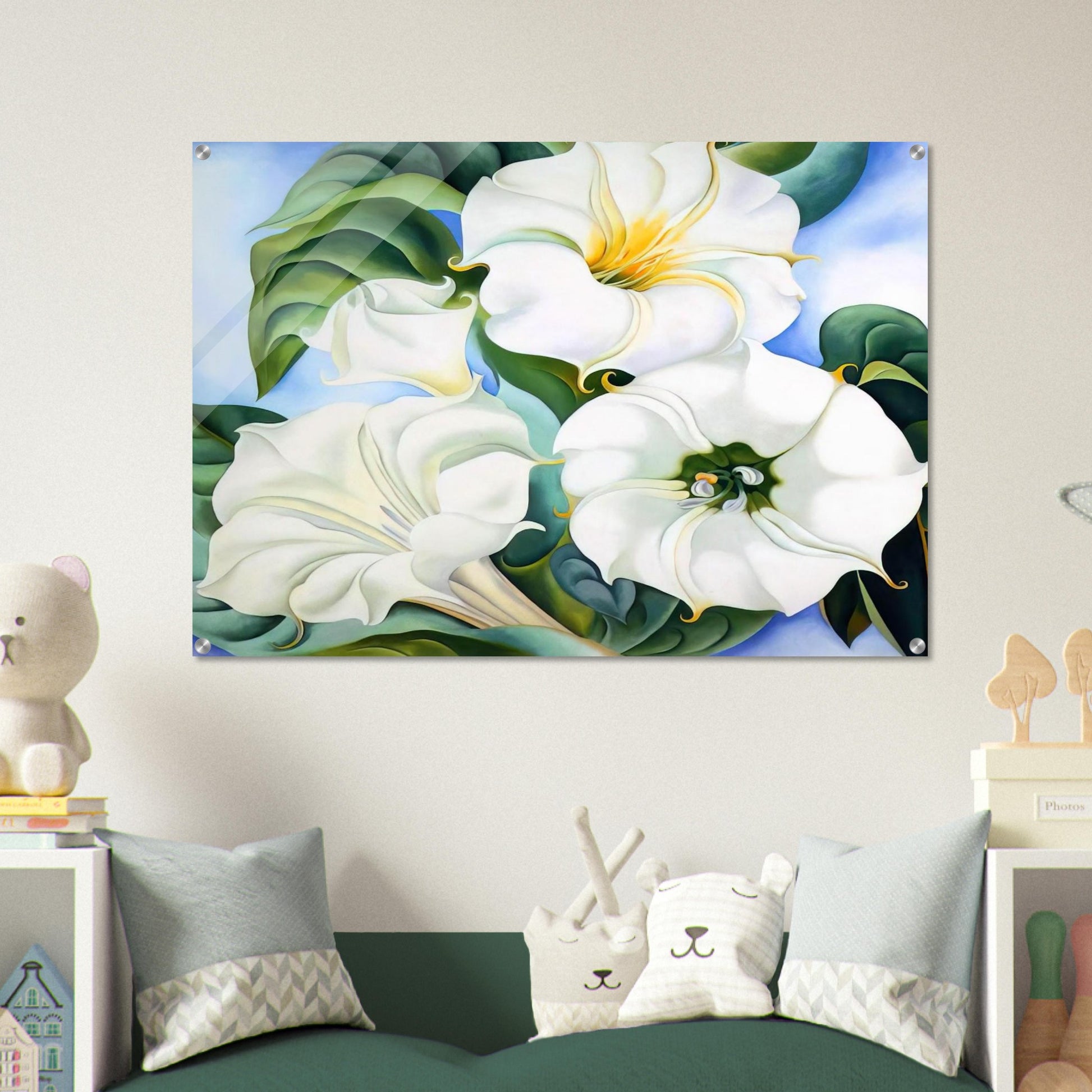 Jimson Weed 3 - Georgia O'Keeffe Acrylic Print - 70x100 cm / 28x40″ inches