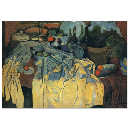 STILL LIFE ON THE TABLE 1904 - Andre Derain Brushed Aluminum Print - 70x100 cm / 28x40 inches | Andre Derain Aluminum Print | Andre Derain Prints