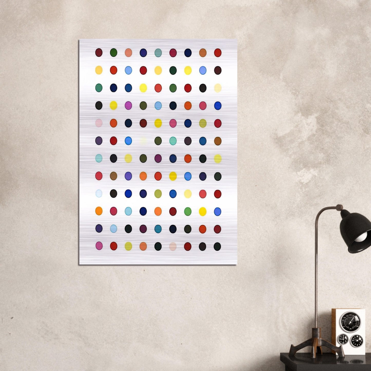 FLUMEQUINE - Damien Hirst Brushed Aluminum Print - 70x100 cm / 28x40 inches | Damien Hirst Aluminum Print | Damien Hirst Prints