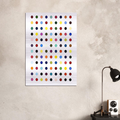 FLUMEQUINE - Damien Hirst Brushed Aluminum Print - 70x100 cm / 28x40 inches | Damien Hirst Aluminum Print | Damien Hirst Prints