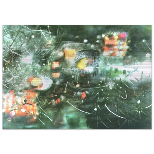 TO GIVE PAINLESS LIGHT 1955 - Roberto Matta Brushed Aluminum Print - 70x100 cm / 28x40 inches | Roberto Matta Aluminum Print | Roberto Matta Prints