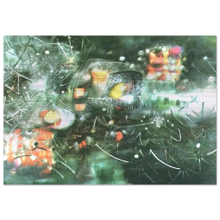 TO GIVE PAINLESS LIGHT 1955 - Roberto Matta Brushed Aluminum Print - 70x100 cm / 28x40 inches | Roberto Matta Aluminum Print | Roberto Matta Prints