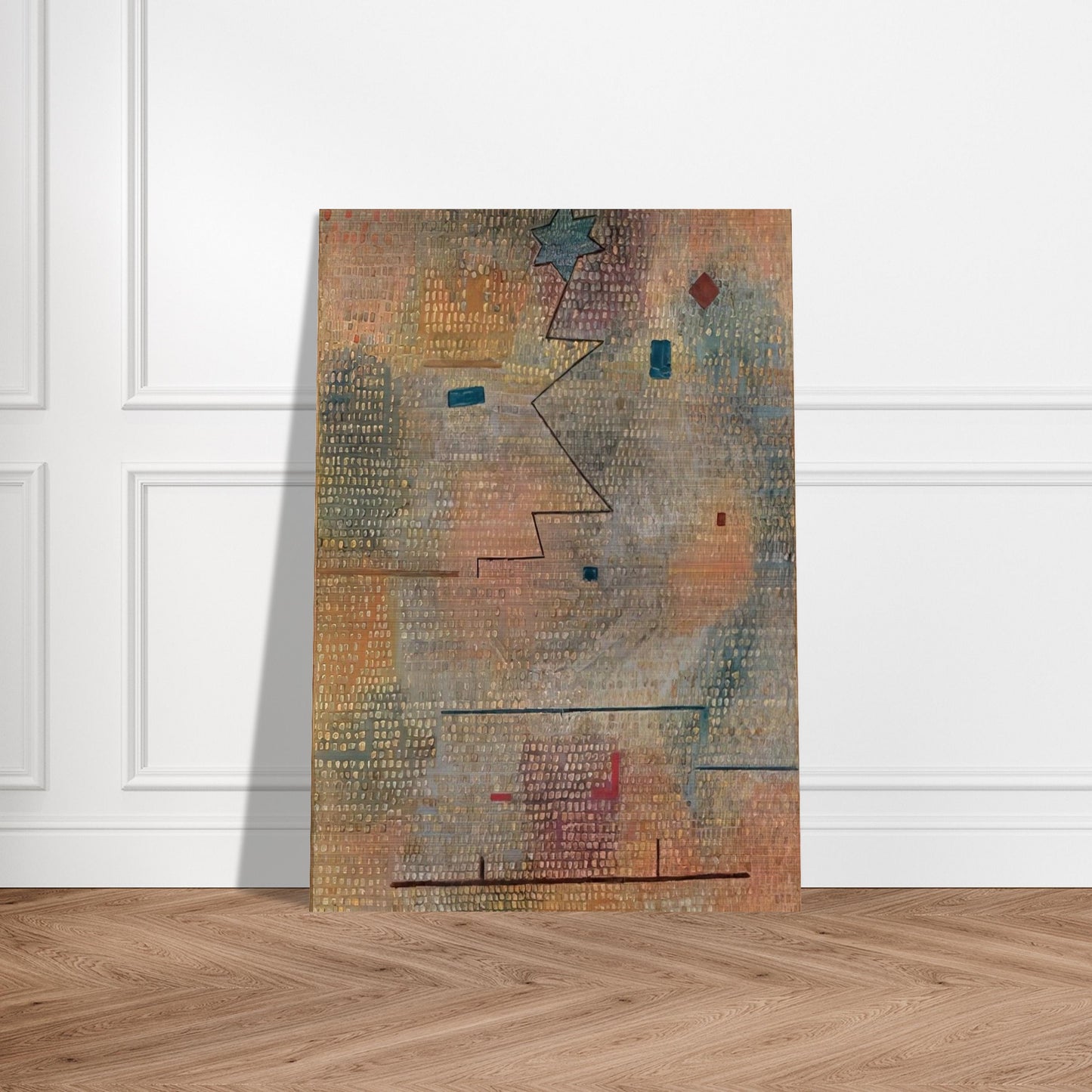 RISING STAR 1923 - Paul Klee Brushed Aluminum Print - 70x100 cm / 28x40 inches | Paul Klee Aluminum Print | Paul Klee Prints