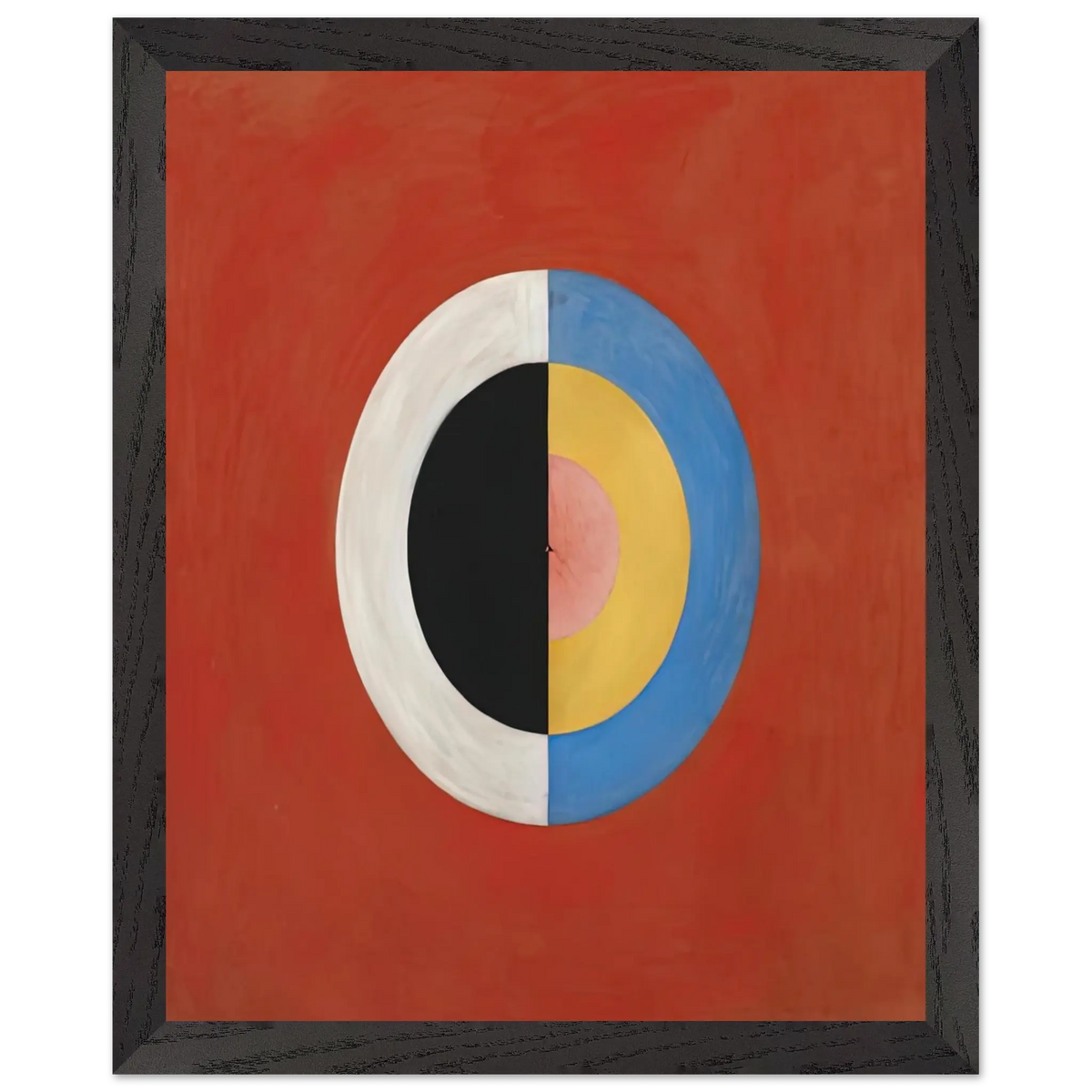 Hilma af Klint - THE SWAN NO 17 1915 0 Wall art - 13x18 cm / 5x7 Inches - Premium Wooden Framed Poster With Fine Art Paper - Black frame