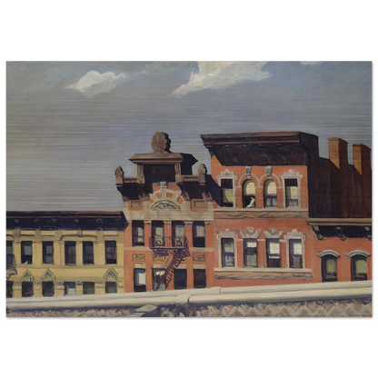 From Williamsburg Bridge - Edward Hopper Brushed Aluminum Print - 70x100 cm / 28x40 inches | Edward Hopper Aluminum Print | Edward Hopper Prints