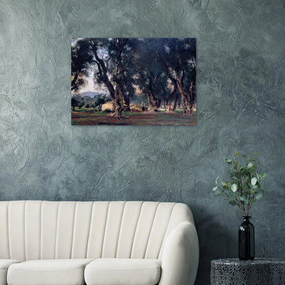 Olive Trees at Corfu - John Singer Sargent Brushed Aluminum Print - 70x100 cm / 28x40 inches | John Singer Sargent Aluminum Print | John Singer Sargent Prints