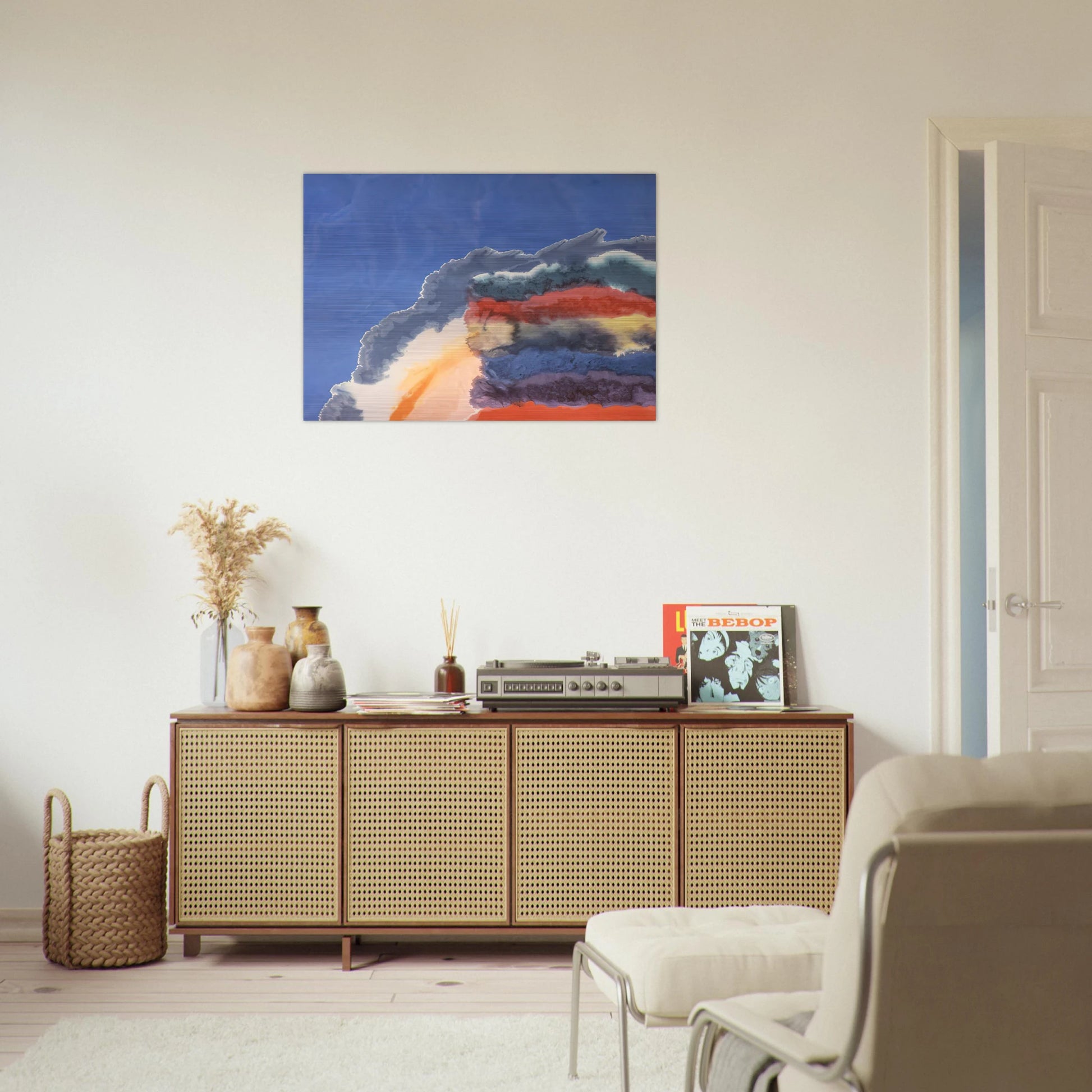 Shenandoah - 1970 - Ronnie Landfield Brushed Aluminum Print - 70x100 cm / 28x40 inches | Ronnie Landfield Aluminum Print | Ronnie Landfield Prints