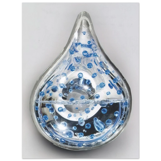 Gyula Kosice - Gota de aguya y aredobas azules - 1999  75x100 cm / 30x40inches Fine Art Poster