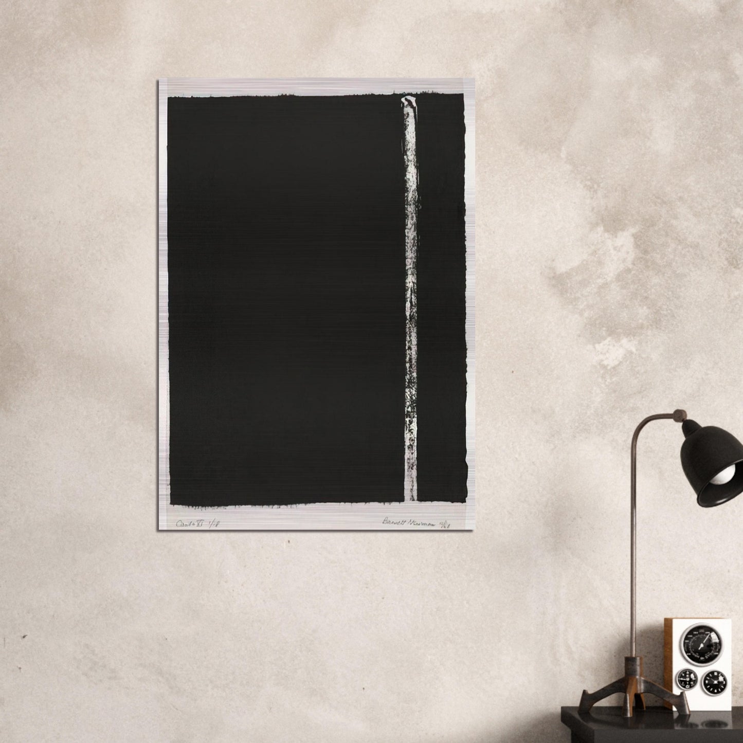 Canto VI - Barnett Newman Brushed Aluminum Print - 70x100 cm / 28x40 inches | Barnett Newman Aluminum Print | Barnett Newman Prints