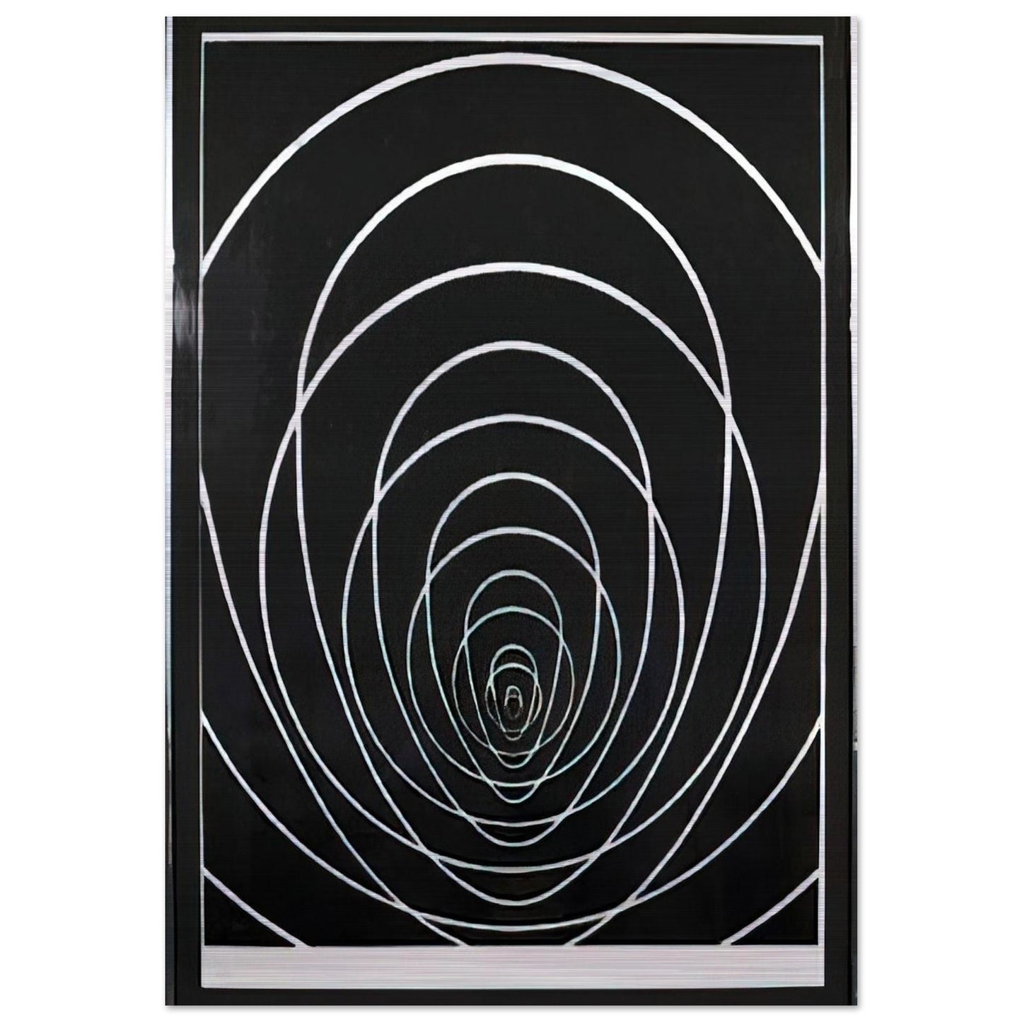 Concentric Space - 1969 - Clarence Holbrook Carter Brushed Aluminum Print - 70x100 cm / 28x40 inches | Clarence Holbrook Carter Aluminum Print | Clarence Holbrook Carter Prints