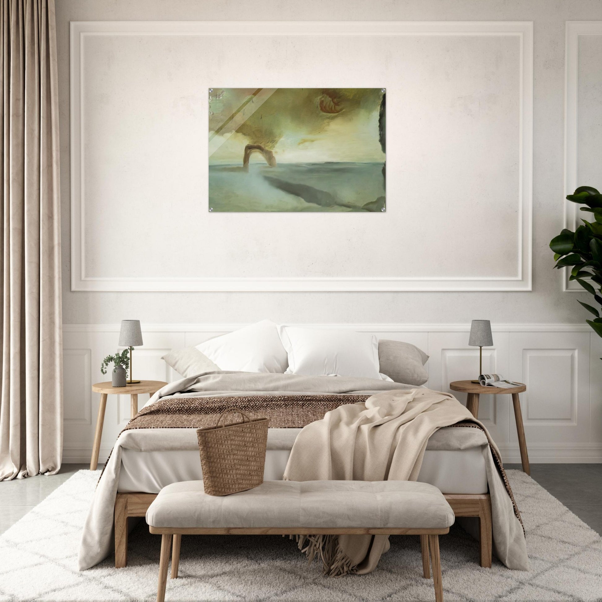 LANDSCAPE WITH ROCK IN THE SHAPE OF A TRIUMPHAL ARCH - Salvador Dali Acrylic Print - 70x100 cm / 28x40″ inches | Salvador Dali Wall Art | Salvador Dali Prints