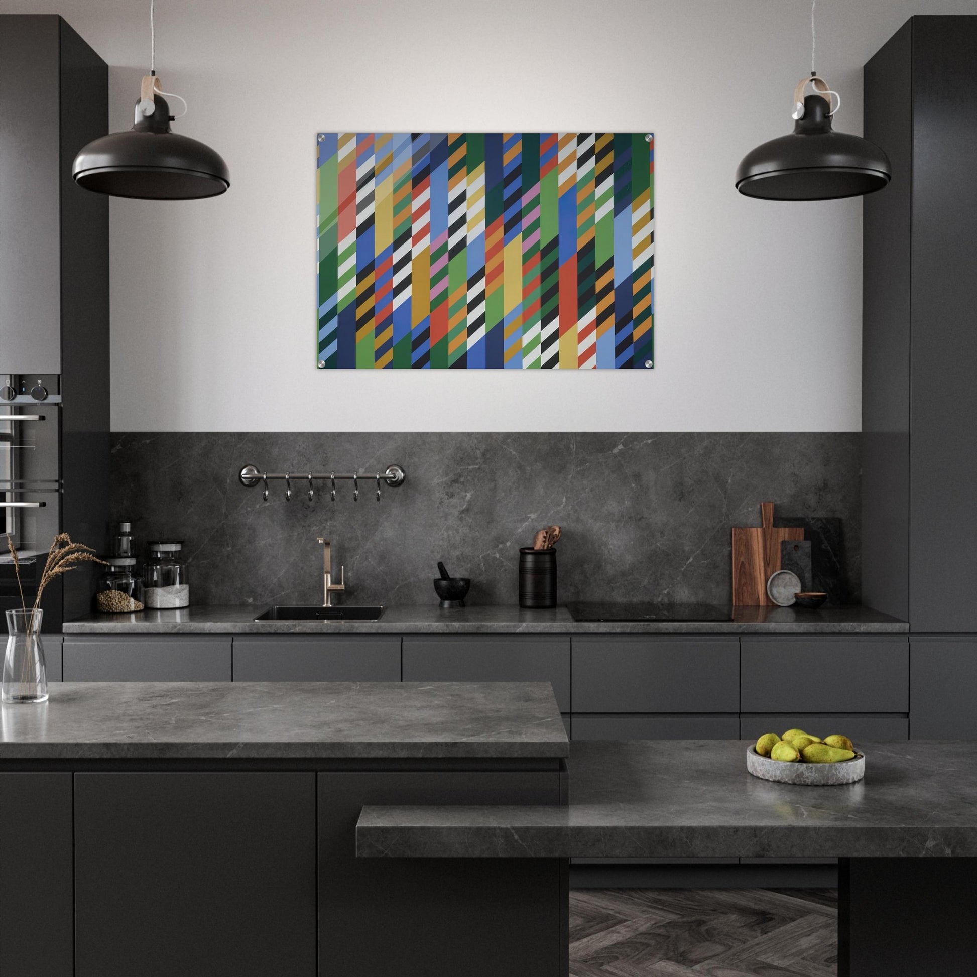 CONVERSATION 1992 - Bridget Riley Acrylic Print - 70x100 cm / 28x40″ inches | Bridget Riley Wall Art | Bridget Riley Prints