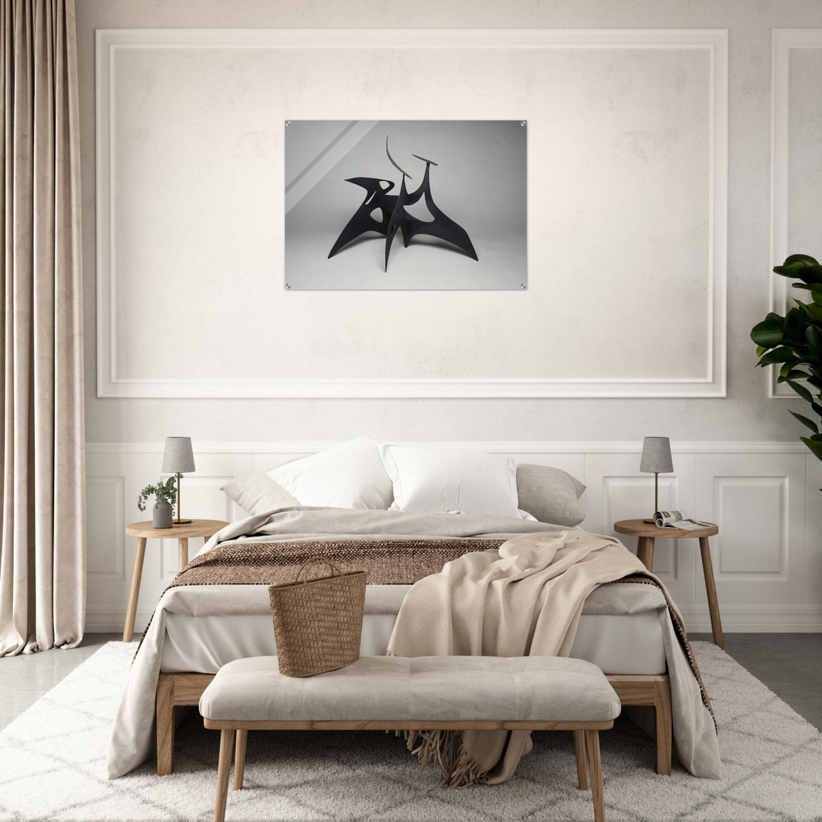 MUCH PIERCED 1947 - Alexander Calder Acrylic Print - 70x100 cm / 28x40″ inches