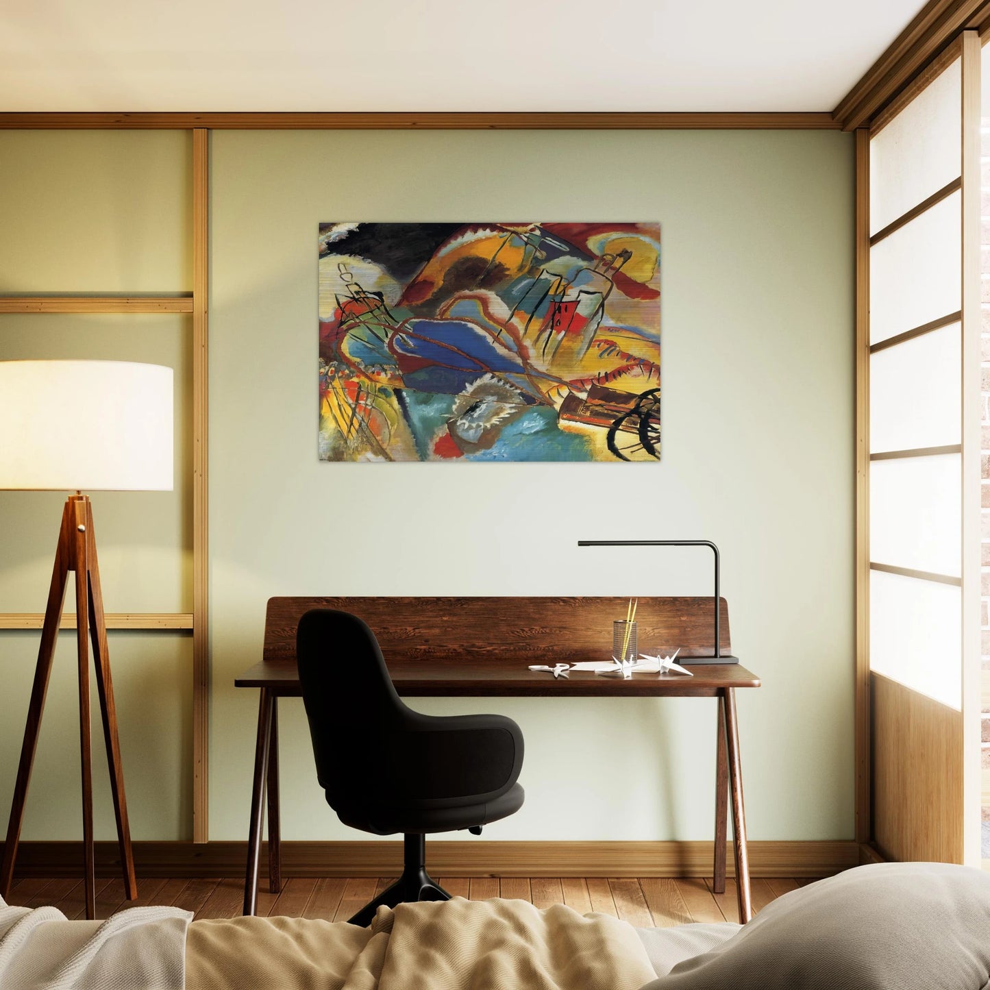 IMPROVISATION 30 CANNONS 1913 - Wassily Kandinsky Brushed Aluminum Print - 70x100 cm / 28x40 inches | Wassily Kandinsky Aluminum Print | Wassily Kandinsky Prints