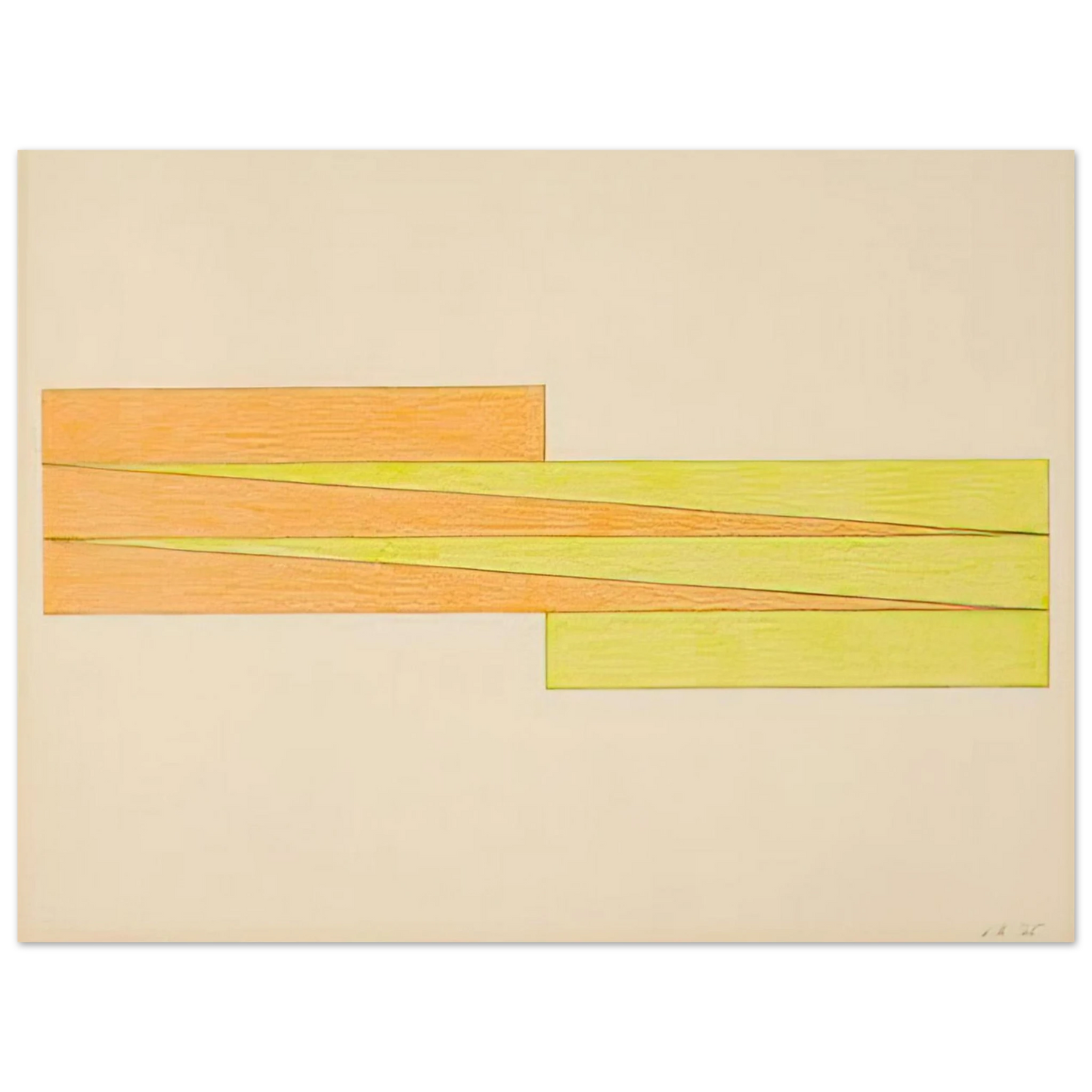 Larry Zox - Untitled - 1965  75x100 cm / 30x40inches Fine Art Poster