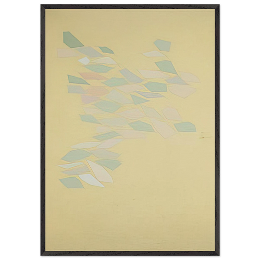 Relaxed Motion - 1970 - Robert Goodnough 70x100 cm / 28x40 inches Framed Art Print – Black Wooden Frame