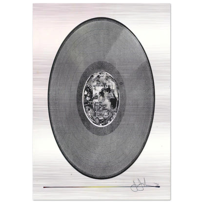 SCOTT FAGAN RECORD 1970 - Jasper Johns Brushed Aluminum Print - 70x100 cm / 28x40 inches | Jasper Johns Aluminum Print | Jasper Johns Prints