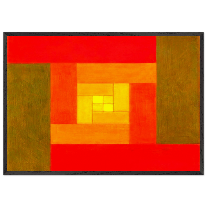 Etudes Bauhaus D - 1929 - Victor Vasarely 70x100 cm / 28x40 inches Framed Art Print – Black Wooden Frame