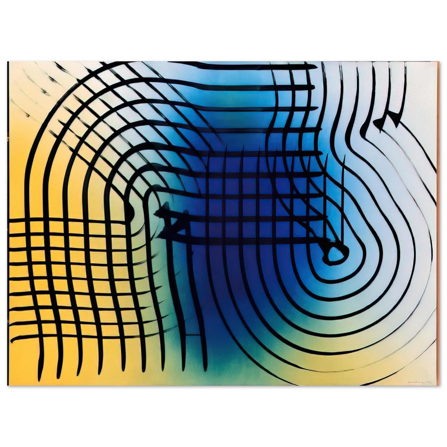 Hans Hartung - Untitled - 1973  75x100 cm / 30x40inches Fine Art Poster