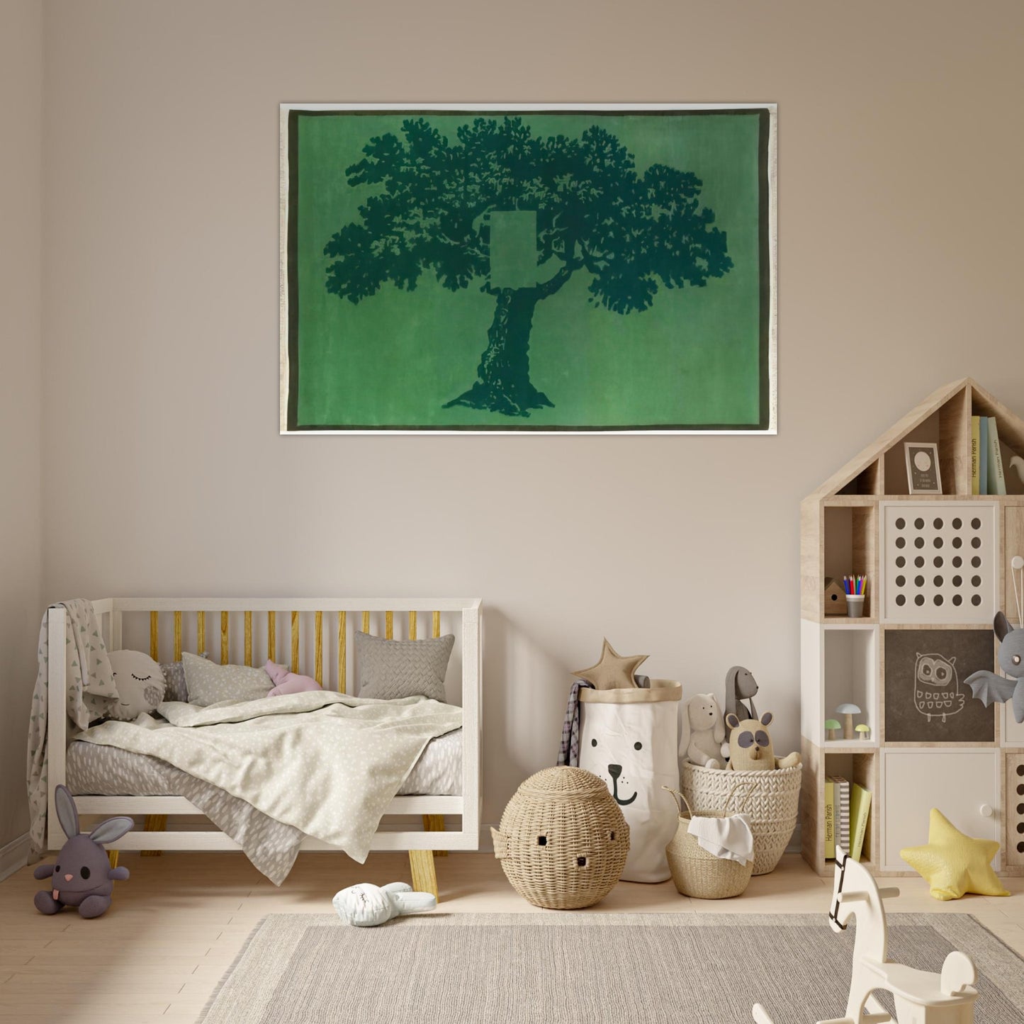Albero Per Terra - 1984 - Mario Schifano Art Prints - 100x150 cm / 40x60″ inches | Mario Schifano Poster | Mario Schifano Prints