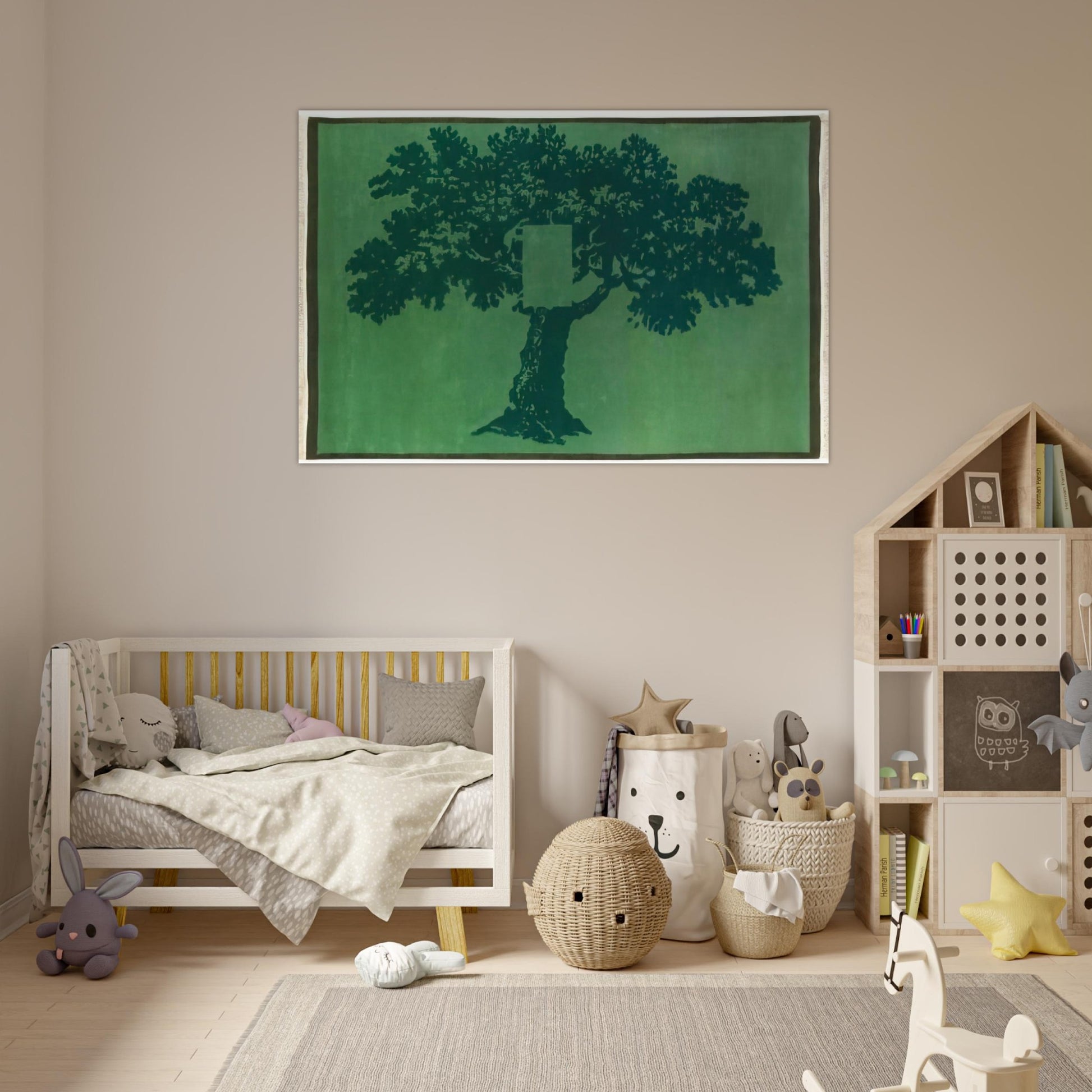 Albero Per Terra - 1984 - Mario Schifano Art Prints - 100x150 cm / 40x60″ inches | Mario Schifano Poster | Mario Schifano Prints