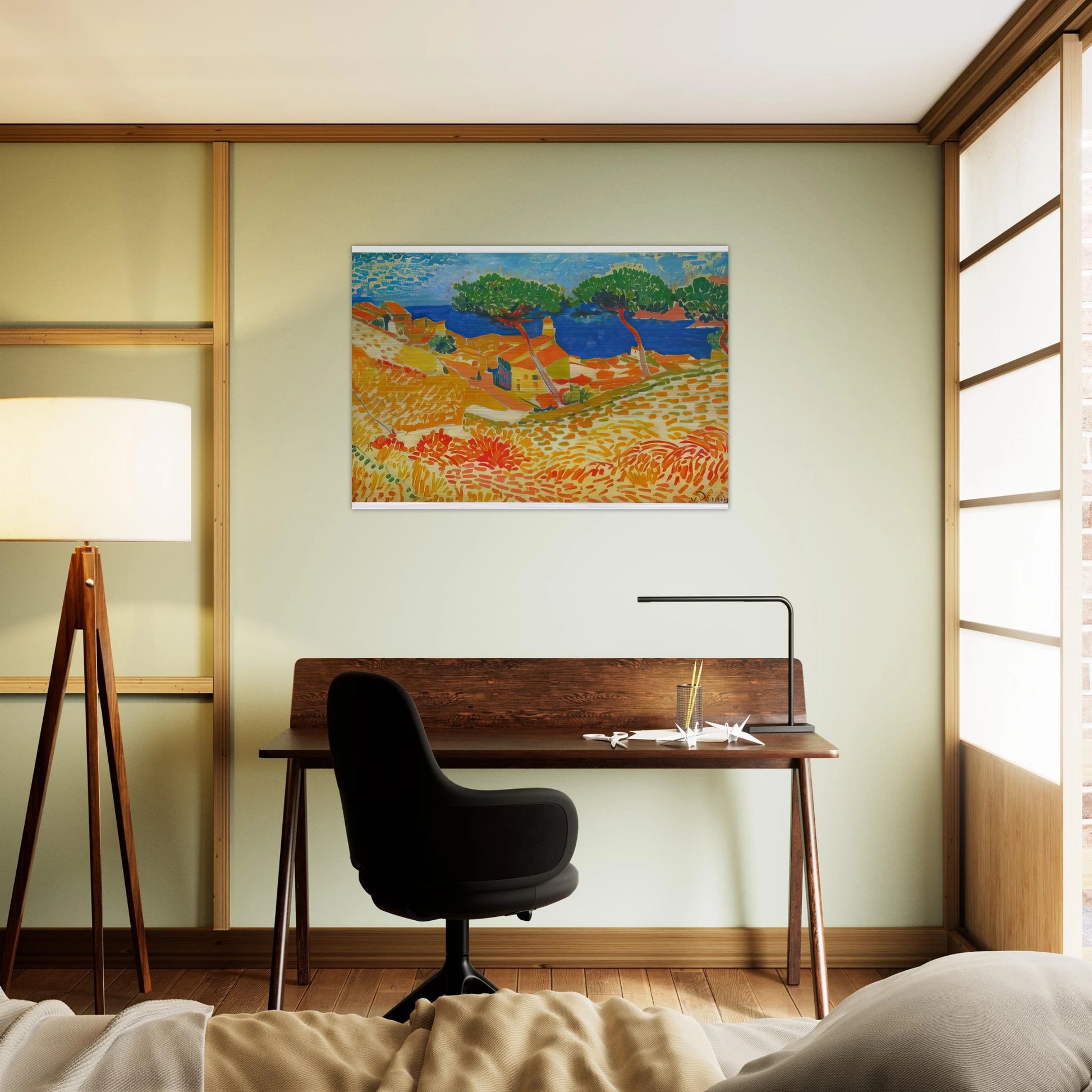 VIEW OF COLLIOURE 1905 - Andre Derain Brushed Aluminum Print - 70x100 cm / 28x40 inches | Andre Derain Aluminum Print | Andre Derain Prints