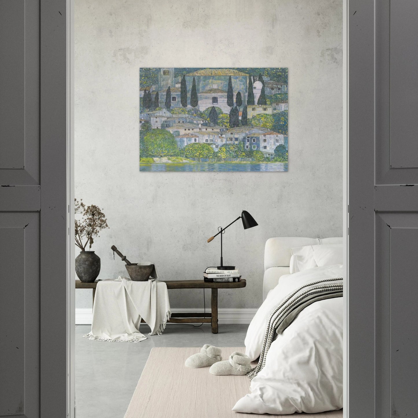 CHRURCH IN CASSONE 1913 - Gustav Klimt Brushed Aluminum Print - 70x100 cm / 28x40 inches | Gustav Klimt Aluminum Print | Gustav Klimt Prints