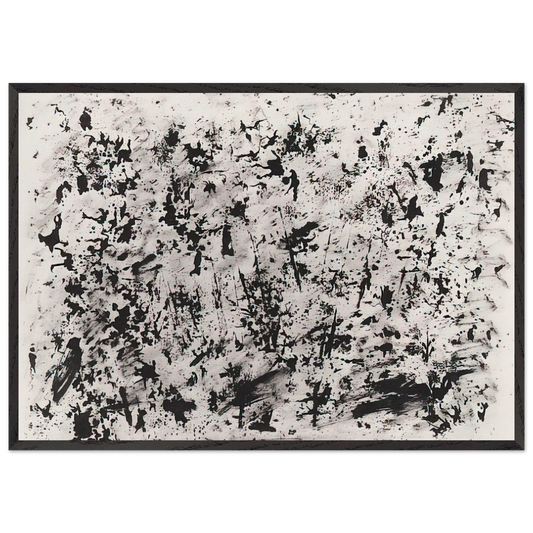 UNTITLED 1962 N2 - Henri Michaux 70x100 cm / 28x40 inches Framed Art Print – Black Wooden Frame