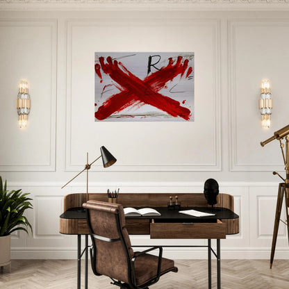 FOLL 1973 - Antoni Tapies Brushed Aluminum Print - 70x100 cm / 28x40 inches | Antoni Tapies Aluminum Print | Antoni Tapies Prints
