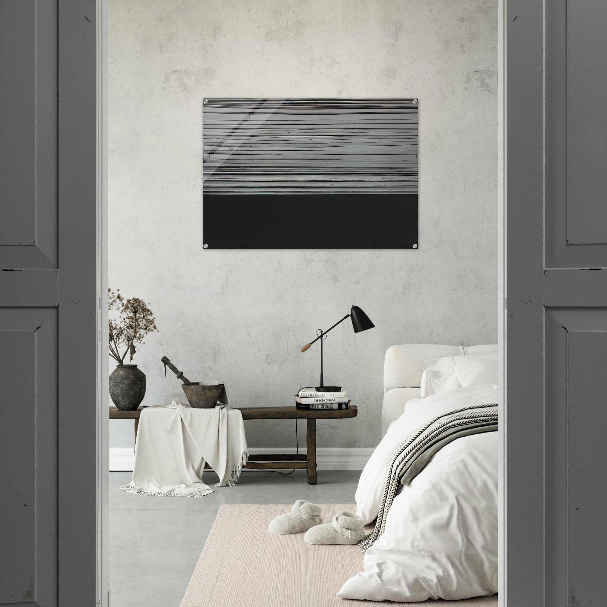 Peinture 12 November 2008 diptyque - 2008 - Pierre Soulages Acrylic Print - 70x100 cm / 28x40″ inches
