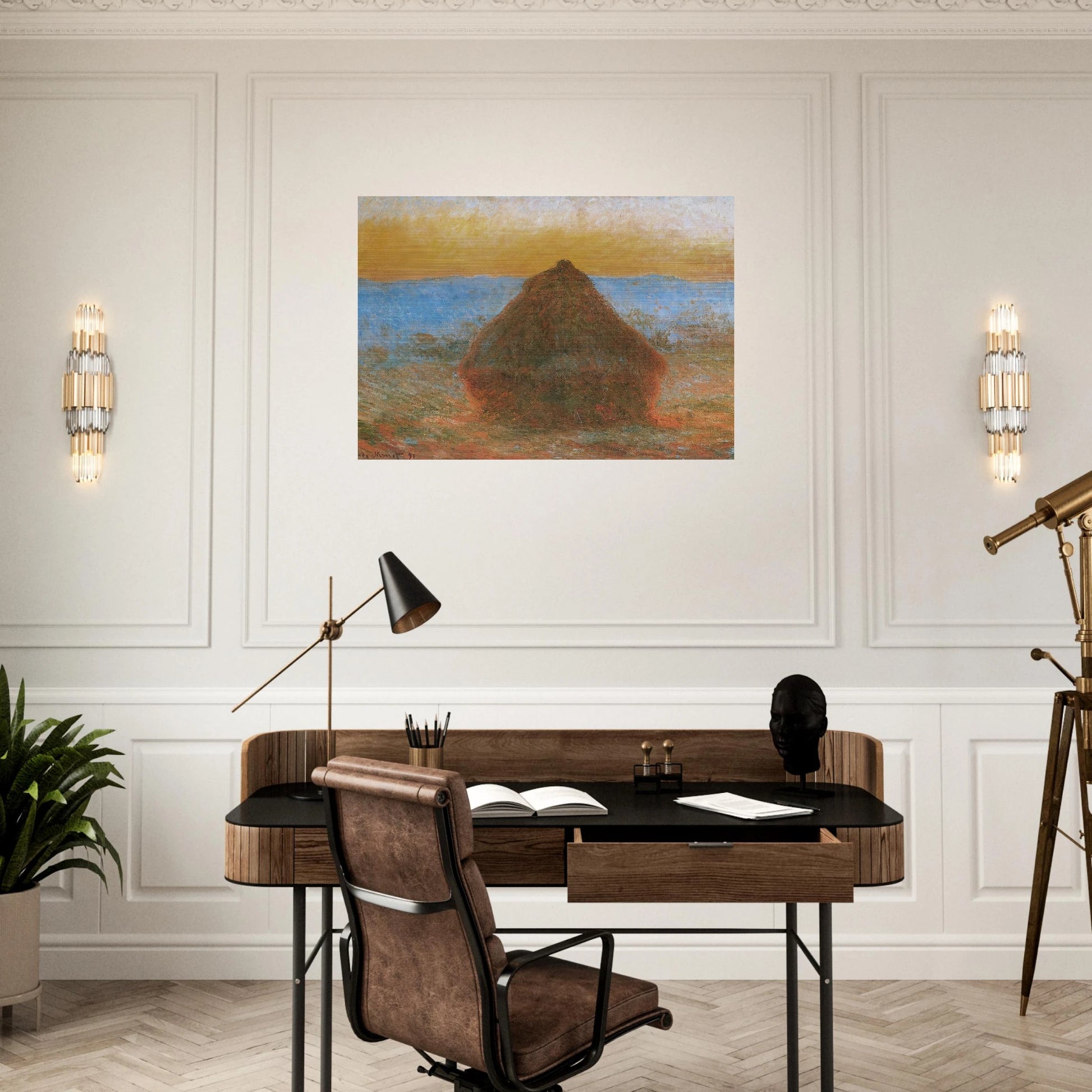 Grainstack - claude monet Brushed Aluminum Print - 70x100 cm / 28x40 inches | claude monet Aluminum Print | claude monet Prints