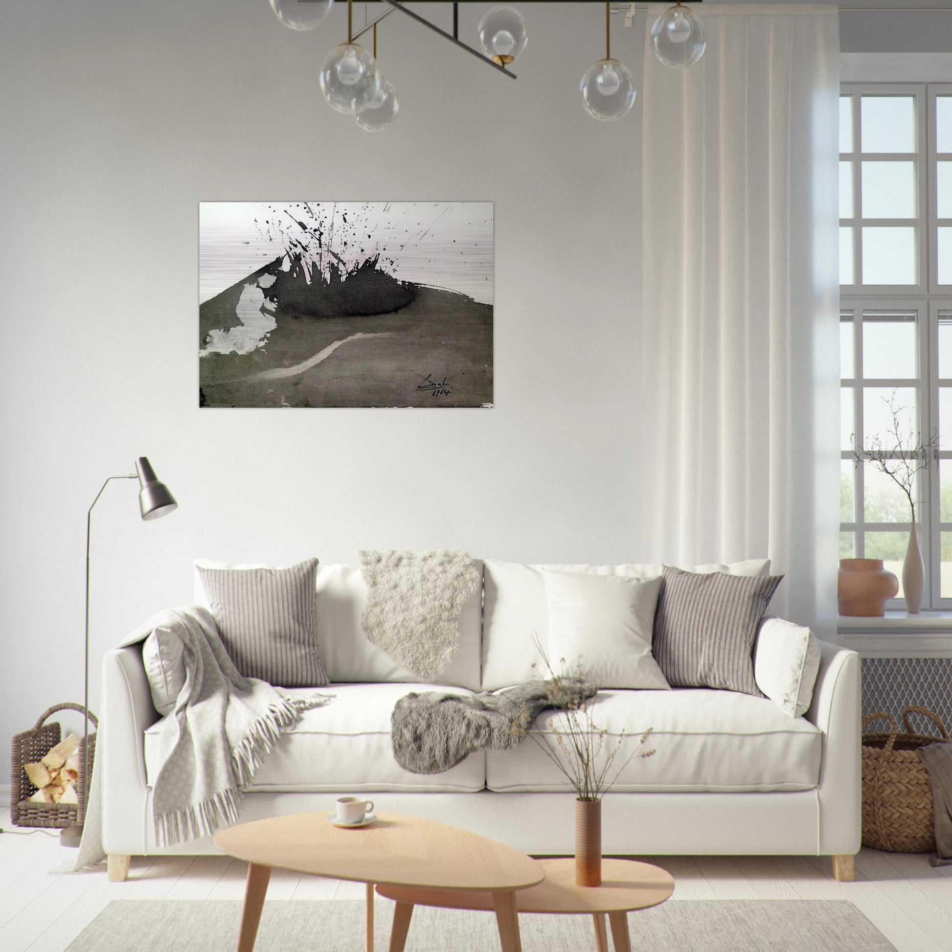 ANGELUS EXCUSSIT FLAMMAMIGNIS DANIEL 3 23 1967 - Salvador Dali Brushed Aluminum Print - 70x100 cm / 28x40 inches | Salvador Dali Aluminum Print | Salvador Dali Prints