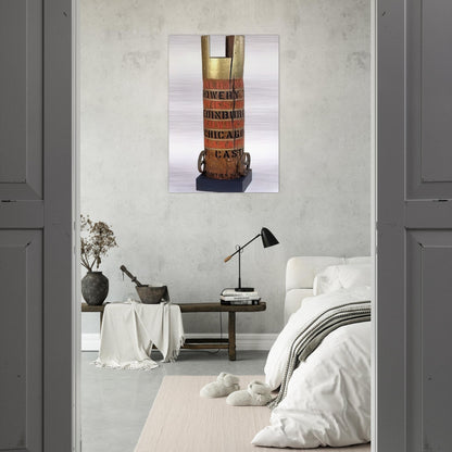 Bob's Column - Robert Indiana Brushed Aluminum Print - 70x100 cm / 28x40 inches | Robert Indiana Aluminum Print | Robert Indiana Prints