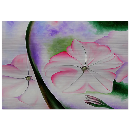 Petunia No. 2 - Georgia O'Keeffe Brushed Aluminum Print - 70x100 cm / 28x40 inches | Georgia O'Keeffe Aluminum Print | Georgia O'Keeffe Prints