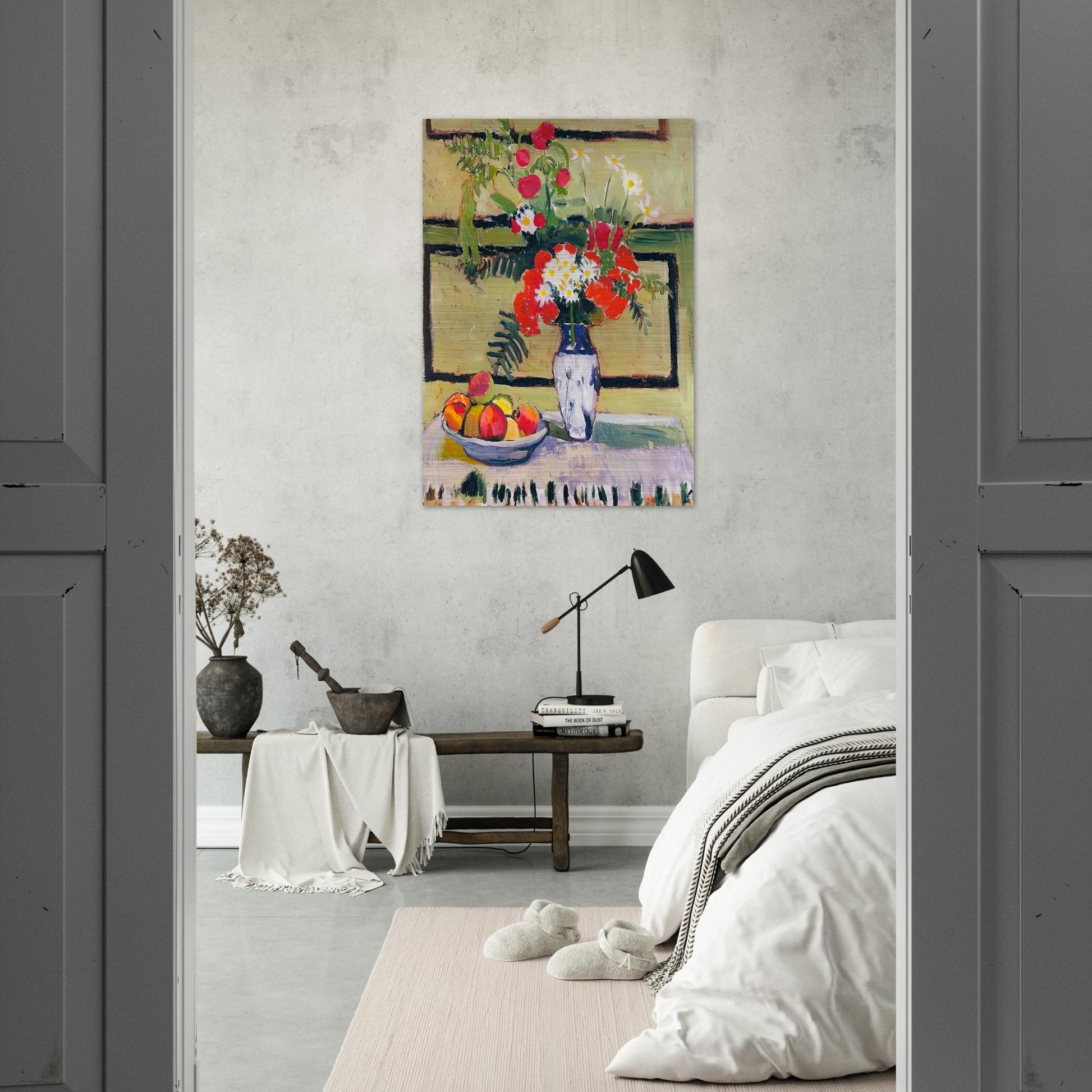 FLOWERS AND FRUIT 1909 - Henri Matisse Brushed Aluminum Print - 70x100 cm / 28x40 inches | Henri Matisse Aluminum Print | Henri Matisse Prints