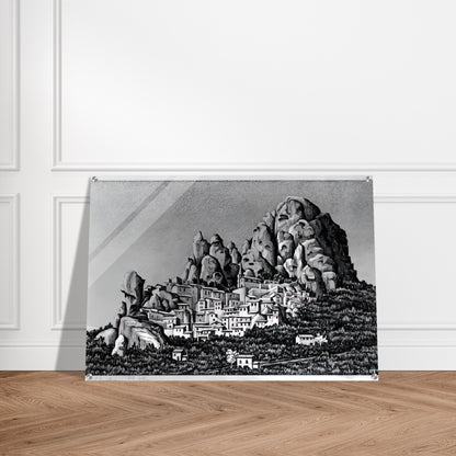 PENTEDATTIO CALABRIA OCTOBER 1930 1930 - MC Escher Acrylic Print - 70x100 cm / 28x40″ inches | Maurits Cornelis Escher Prints
