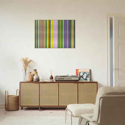 Zebra - 1969 - Gene Davis Brushed Aluminum Print - 70x100 cm / 28x40 inches | Gene Davis Aluminum Print | Gene Davis Prints