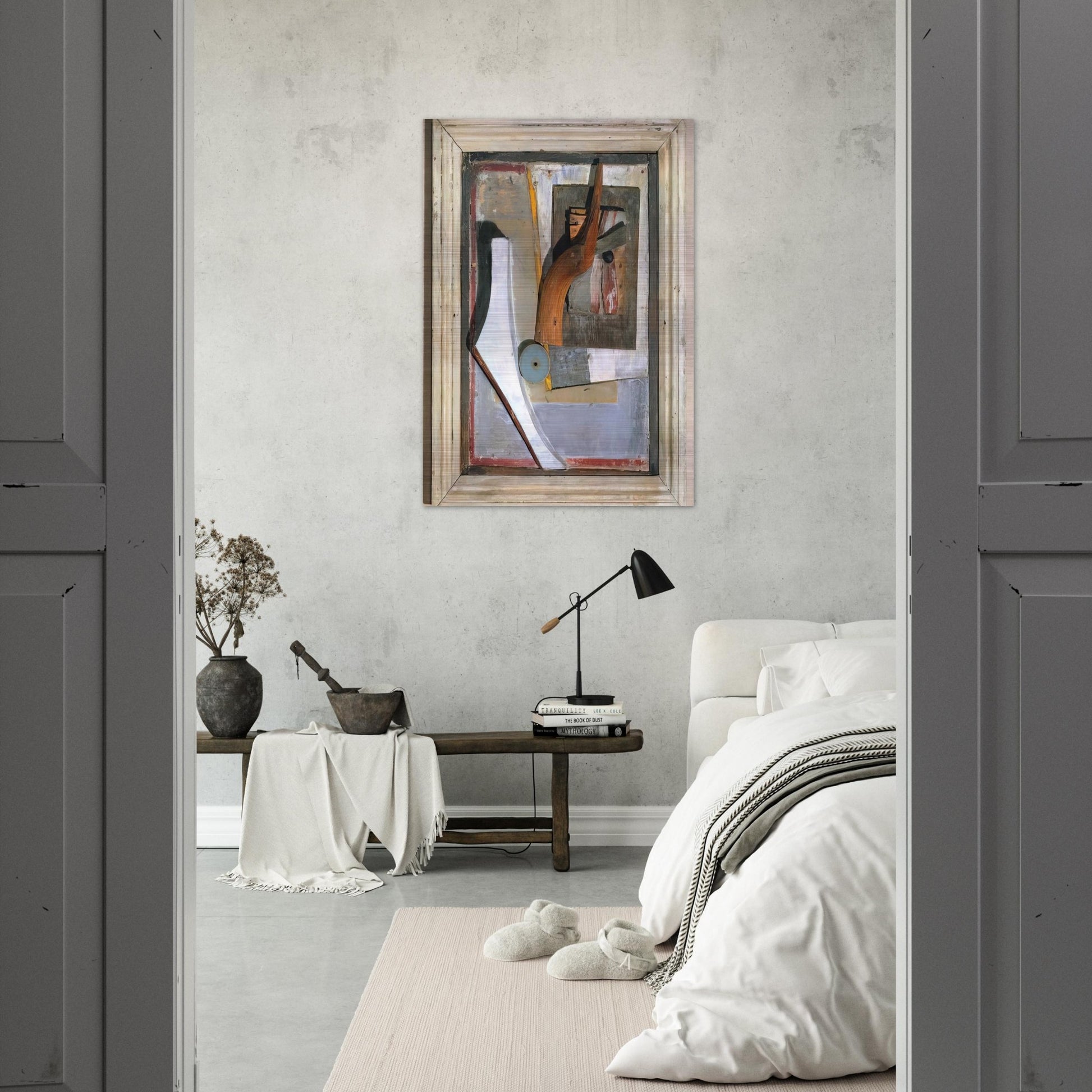 RELIEF IN RELIEF 1945 - Kurt Schwitters Brushed Aluminum Print - 70x100 cm / 28x40 inches | Kurt Schwitters Aluminum Print | Kurt Schwitters Prints