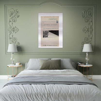 TRADEMARCK SKETCH 1961 - Edward Ruscha Brushed Aluminum Print - 70x100 cm / 28x40 inches | Edward Ruscha Aluminum Print | Edward Ruscha Prints