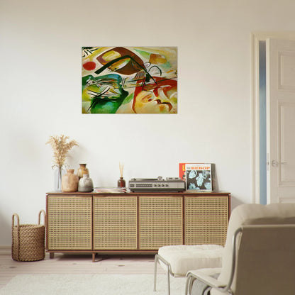 PICTURE WITH A BLACK ARCH 1912 - Wassily Kandinsky Brushed Aluminum Print - 70x100 cm / 28x40 inches | Wassily Kandinsky Aluminum Print | Wassily Kandinsky Prints