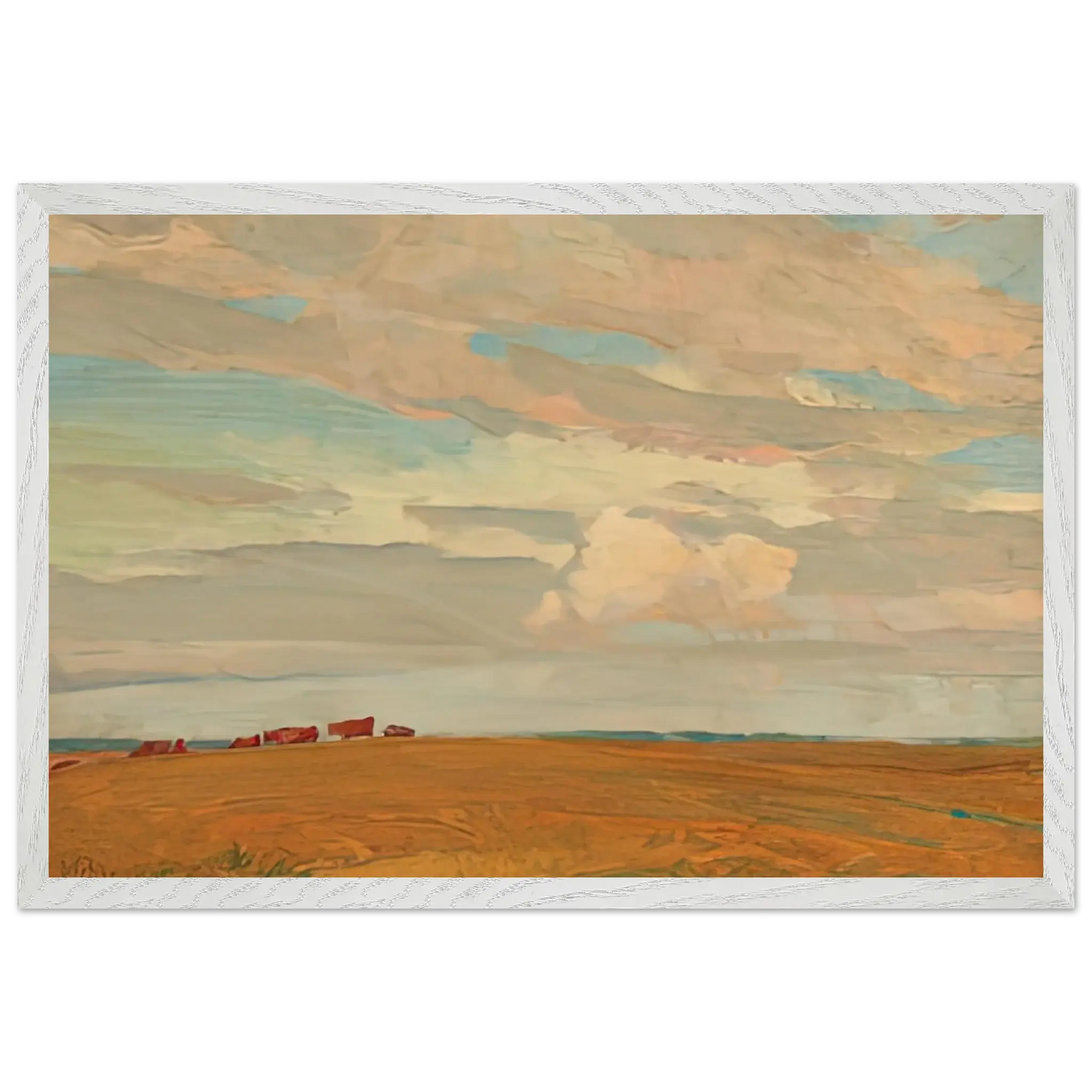 Maynard Dixon - PRAIRIE SAND HILL CAMP MAY 1921 1921 Wall art - 45x60 cm / 18x24 Inches - Premium Wooden Framed Poster With Fine Art Paper - Black frame
