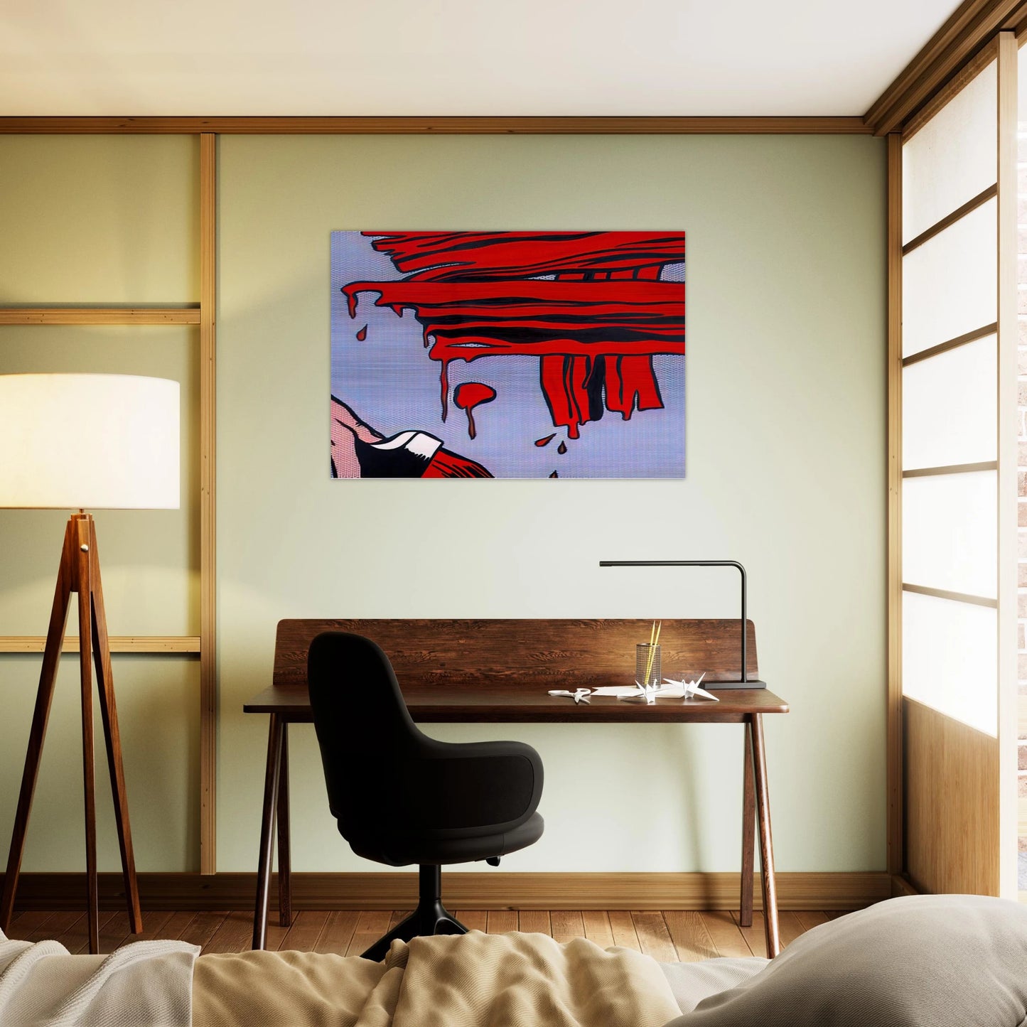 BRUSHSTROKES 1965 - Roy Lichtenstein Brushed Aluminum Print - 70x100 cm / 28x40 inches | Roy Lichtenstein Aluminum Print | Roy Lichtenstein Prints