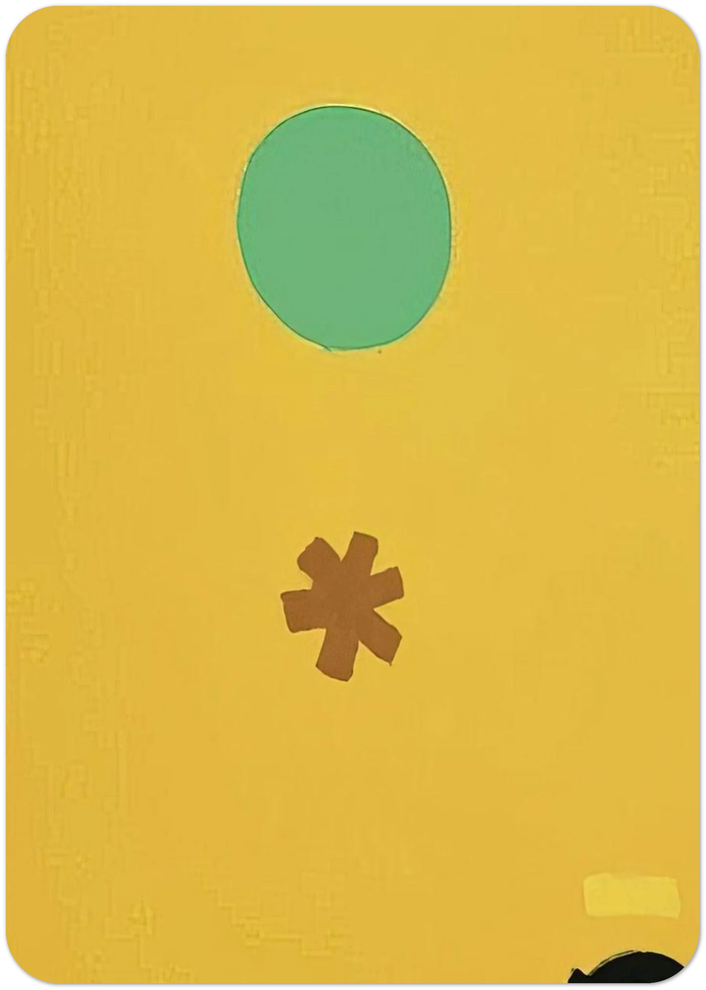 Black Note - 1971 By Adolph Gottlieb Pack of 10 Post Cards | Adolph Gottlieb Post Cards | A6 (10.5 x 14.8 cm) - 4.1 x 5.8 inches