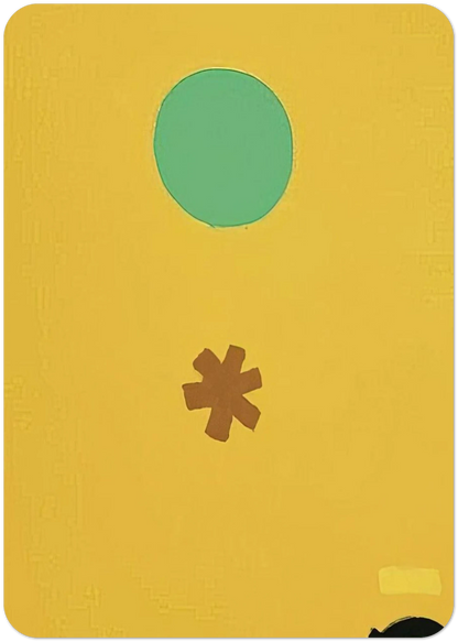 Black Note - 1971 By Adolph Gottlieb Pack of 10 Post Cards | Adolph Gottlieb Post Cards | A6 (10.5 x 14.8 cm) - 4.1 x 5.8 inches