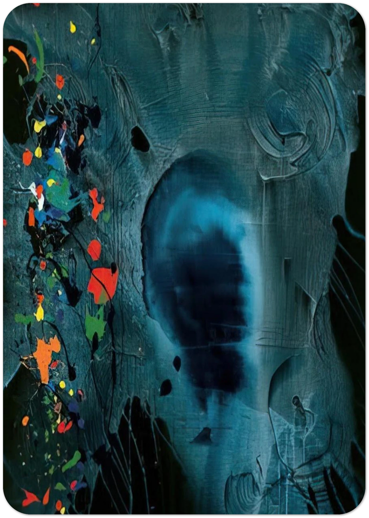 Love and Grief 5.4.006 - 2006 By John Hoyland Pack of 10 Post Cards | John Hoyland Post Cards | A6 (10.5 x 14.8 cm) - 4.1 x 5.8 inches