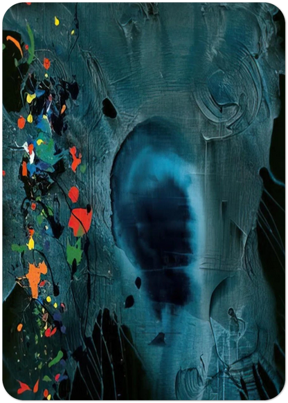 Love and Grief 5.4.006 - 2006 By John Hoyland Pack of 10 Post Cards | John Hoyland Post Cards | A6 (10.5 x 14.8 cm) - 4.1 x 5.8 inches